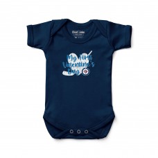 Малышам Winnipeg Jets Chad & Jake Navy Valentines Day Graphic Bodysuit