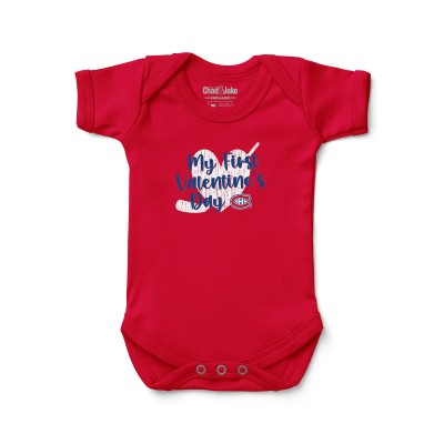 Малышам Montreal Canadiens Chad & Jake Red Valentines Day Graphic Bodysuit