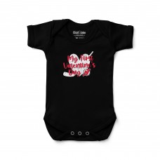 Малышам New Jersey Devils Chad & Jake Black Valentines Day Graphic Bodysuit