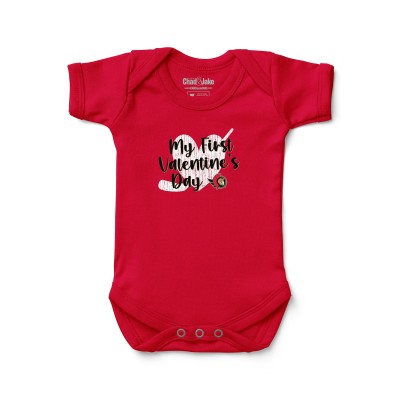 Малышам Ottawa Senators Chad & Jake Red Valentines Day Graphic Bodysuit