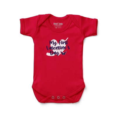 Малышам Washington Capitals Chad & Jake Red Valentines Day Graphic Bodysuit
