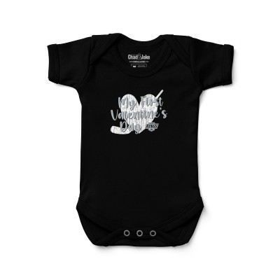 Малышам Los Angeles Kings Chad & Jake Black Valentines Day Graphic Bodysuit