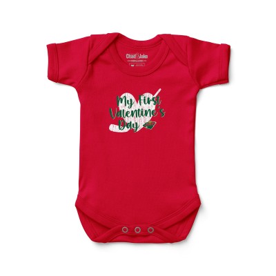 Малышам Minnesota Wild Chad & Jake Red Valentines Day Graphic Bodysuit