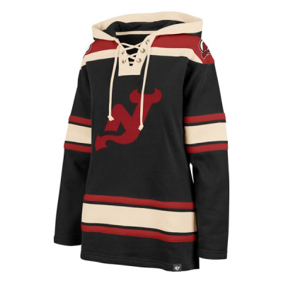 Женская толстовка New Jersey Devils 47 Black Superior Lacer