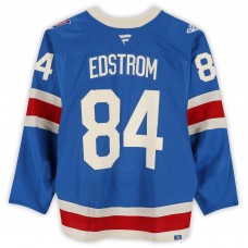 Adam Edstrom New York Rangers Fanatics Authentic Game-Used #84 Blue Centennial Set 1 Jersey from Multiple Games Between October 20 & November 16, 2025