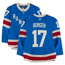 Will Borgen New York Rangers Fanatics Authentic Game-Used #17 Blue Centennial Set 1 Jersey from Multiple Games Between October 20 & November 16, 2025