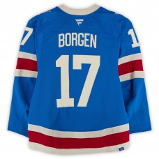 Will Borgen New York Rangers Fanatics Authentic Game-Used #17 Blue Centennial Set 1 Jersey from Multiple Games Between October 20 & November 16, 2025