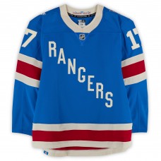 Will Borgen New York Rangers Fanatics Authentic Game-Used #17 Blue Centennial Set 1 Jersey from Multiple Games Between October 20 & November 16, 2025