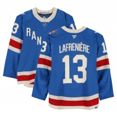 Alexis Lafreniere New York Rangers Fanatics Authentic Game-Used #13 Blue Centennial Set 2 Jersey from Multiple Games Between December 10, 2025 & January 8, 2026