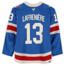 Alexis Lafreniere New York Rangers Fanatics Authentic Game-Used #13 Blue Centennial Set 2 Jersey from Multiple Games Between December 10, 2025 & January 8, 2026