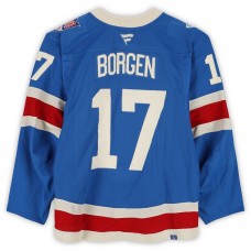 Will Borgen New York Rangers Fanatics Authentic Game-Used #17 Blue Centennial Set 2 Jersey from Multiple Games Between December 10, 2025 & January 8, 2026