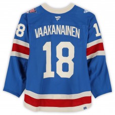 Urho Vaakanainen New York Rangers Fanatics Authentic Game-Used #18 Blue Centennial Set 2 Jersey from Multiple Games Between December 10, 2025 & January 8, 2026