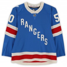 Will Cuylle New York Rangers Fanatics Authentic Game-Used #50 Blue Centennial Set 2 Jersey from Multiple Games Between December 10, 2025 & January 8, 2026