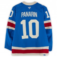 Artemi Panarin New York Rangers Fanatics Authentic Game-Used #10 Blue Centennial Set 1 Jersey from Multiple Games Between October 20 & November 16, 2025