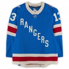 Alexis Lafreniere New York Rangers Fanatics Authentic Game-Used #13 Blue Centennial Set 1 Jersey from Multiple Games Between October 20 & November 16, 2025