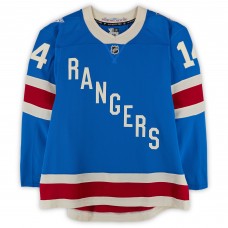 Taylor Raddysh New York Rangers Fanatics Authentic Game-Used #14 Blue Centennial Set 1 Jersey from Multiple Games Between October 20 & November 16, 2025