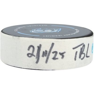 Jake Guentzel Tampa Bay Lightning Fanatics Authentic Game-Used Goal Puck vs. Utah Mammoth on November 2, 2025