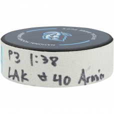 Joel Armia Los Angeles Kings Fanatics Authentic Game-Used Goal Puck vs. Utah Mammoth on December 8, 2025 - Second of Two Goals Scored