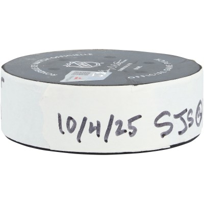 Barclay Goodrow San Jose Sharks Fanatics Authentic Game-Used Goal Puck vs. Utah Mammoth on October 4, 2025