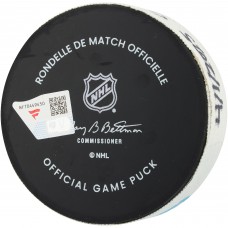 Kevin Stenlund Utah Mammoth Fanatics Authentic Game-Used Goal Puck vs. Calgary Flames on April 1, 2025
