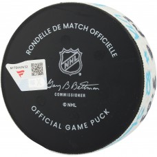 Kevin Stenlund Utah Mammoth Fanatics Authentic Game-Used Goal Puck vs. Winnipeg Jets on April 5, 2025