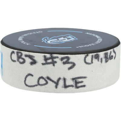 Charlie Coyle Columbus Blue Jackets Fanatics Authentic Game-Used Goal Puck vs. Utah Mammoth on January 11, 2026