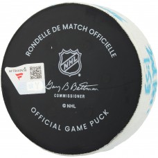 Michael Carcone Utah Mammoth Fanatics Authentic Game-Used Goal Puck vs. Seattle Kraken on April 8, 2025