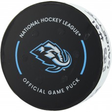 Adam Gaudette San Jose Sharks Fanatics Authentic Game-Used Goal Puck vs. Utah Mammoth on October 4, 2025