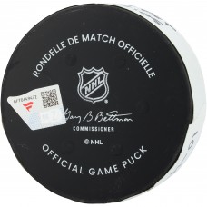 Adam Gaudette San Jose Sharks Fanatics Authentic Game-Used Goal Puck vs. Utah Mammoth on October 4, 2025