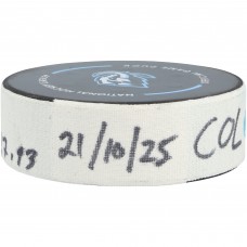 Cale Makar Colorado Avalanche Fanatics Authentic Game-Used Goal Puck vs. Utah Mammoth on October 21, 2025