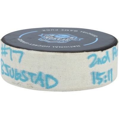 Nick Bjugstad Utah Mammoth Fanatics Authentic Game-Used Goal Puck vs. Nashville Predators on April 10, 2025