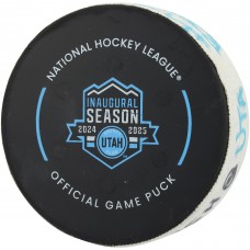 Nick Bjugstad Utah Mammoth Fanatics Authentic Game-Used Goal Puck vs. Nashville Predators on April 10, 2025