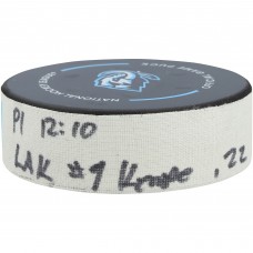 Adrian Kempe Los Angeles Kings Fanatics Authentic Game-Used Goal Puck vs. Utah Mammoth on December 8, 2025