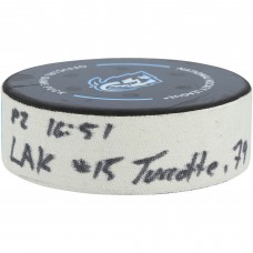 Alex Turcotte Los Angeles Kings Fanatics Authentic Game-Used Goal Puck vs. Utah Mammoth on October 2, 2025