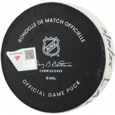 Alex Turcotte Los Angeles Kings Fanatics Authentic Game-Used Goal Puck vs. Utah Mammoth on October 2, 2025