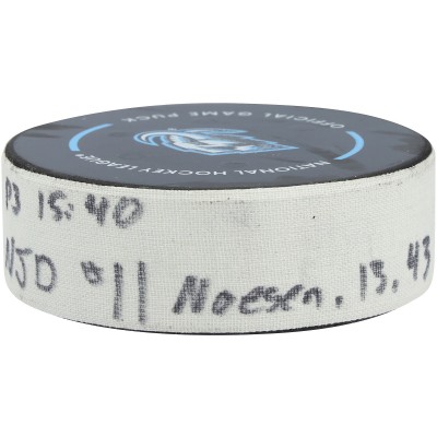 Stefan Noesen New Jersey Devils Fanatics Authentic Game-Used Goal Puck vs. Utah Mammoth on December 19, 2025