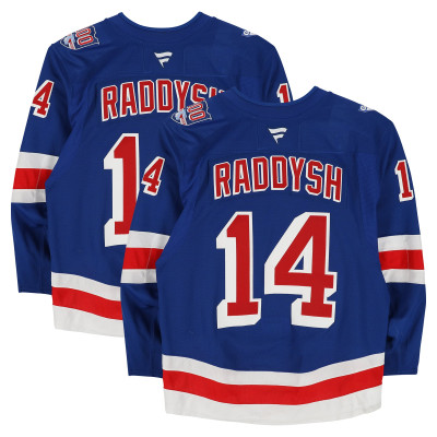 Игровая джерси Taylor Raddysh New York Rangers Fanatics Authentic #14 Blue Set 2 from the 2025-26 NHL Season
