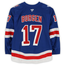 Игровая джерси Will Borgen New York Rangers Fanatics Authentic #17 Blue Set 2 from the 2025-26 NHL Season Игровая джерси Will Borgen New York Rangers Fanatics Authentic #17 Blue Set 2 from the 2025-26 NHL Season