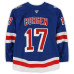Игровая джерси Will Borgen New York Rangers Fanatics Authentic #17 Blue Set 2 from the 2025-26 NHL Season