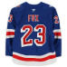 Игровая джерси Adam Fox New York Rangers Fanatics Authentic #23 Blue Set 2 from the 2025-26 NHL Season