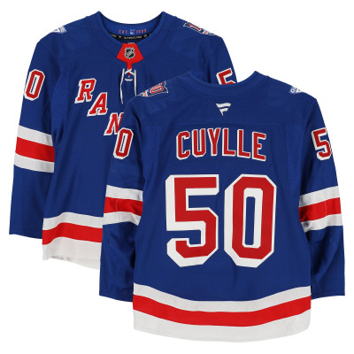 Игровая джерси Will Cuylle New York Rangers Fanatics Authentic #50 Blue Set 2 from the 2025-26 NHL Season