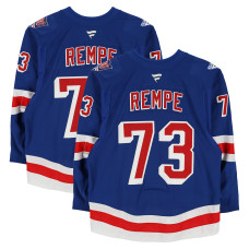 Игровая джерси Matt Rempe New York Rangers Fanatics Authentic #70 Blue Set 2 from the 2025-26 NHL Season