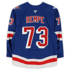 Игровая джерси Matt Rempe New York Rangers Fanatics Authentic #70 Blue Set 2 from the 2025-26 NHL Season