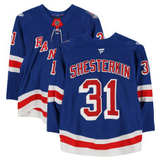 Игровая джерси Igor Shesterkin New York Rangers Fanatics Authentic #31 Blue Set 2 from the 2025-26 NHL Season
