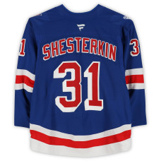 Игровая джерси Igor Shesterkin New York Rangers Fanatics Authentic #31 Blue Set 2 from the 2025-26 NHL Season
