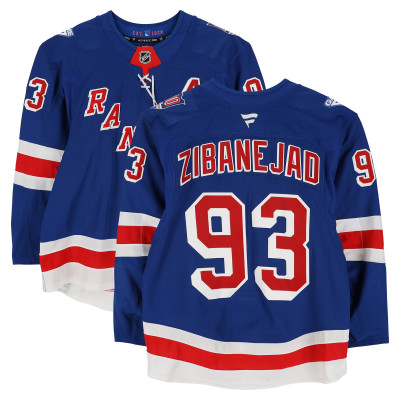 Игровая джерси Mika Zibanejad New York Rangers Fanatics Authentic #93 Blue Set 2 from the 2025-26 NHL Season