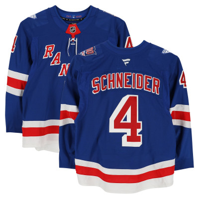 Игровая джерси Braden Schneider New York Rangers Fanatics Authentic #4 Blue Set 2 from the 2025-26 NHL Season