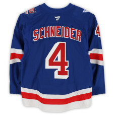 Игровая джерси Braden Schneider New York Rangers Fanatics Authentic #4 Blue Set 2 from the 2025-26 NHL Season Игровая джерси Braden Schneider New York Rangers Fanatics Authentic #4 Blue Set 2 from the 2025-26 NHL Season