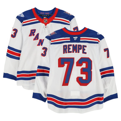 Игровая джерси Matt Rempe New York Rangers Fanatics Authentic #73 White Set 2 from the 2025-26 NHL Season