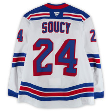 Игровая джерси Carson Soucy New York Rangers Fanatics Authentic #24 White Set 2 from the 2025-26 NHL Season Игровая джерси Carson Soucy New York Rangers Fanatics Authentic #24 White Set 2 from the 2025-26 NHL Season